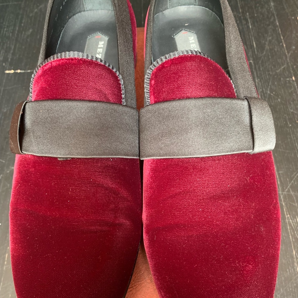 MEZLAN ITALIAN LOAFERS "PALACE" BURGUNDY